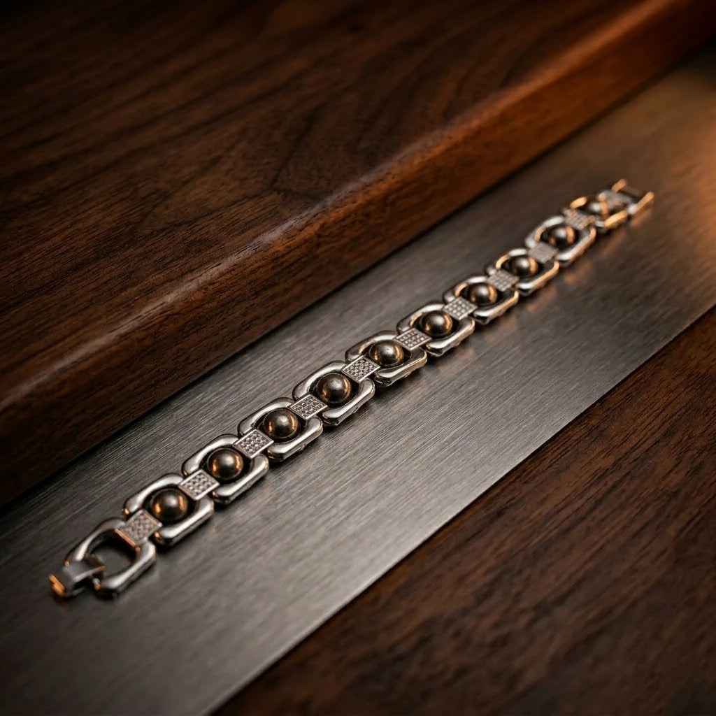 Rupastha Premium Pyrite Luxury Link Bracelet