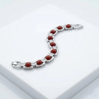 Rupastha Premium Red Jasper Luxury Link Bracelet