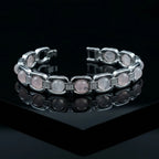 Rupastha Premium Rose Quartz Luxury Link Bracelet