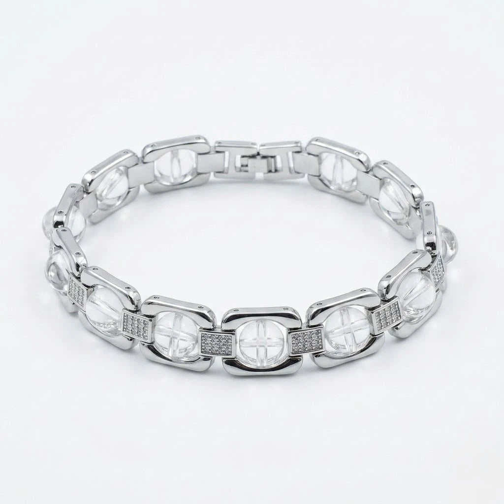 Rupastha Premium Sphatik Luxury Link Bracelet