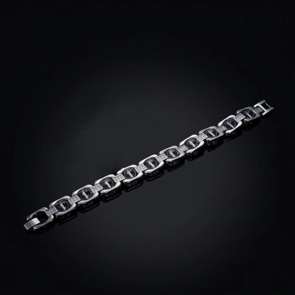 Rupastha Premium Sphatik Luxury Link Bracelet