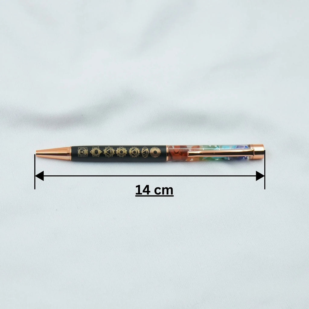 Rupastha Rose Gold 7 Chakra Crystal Pen