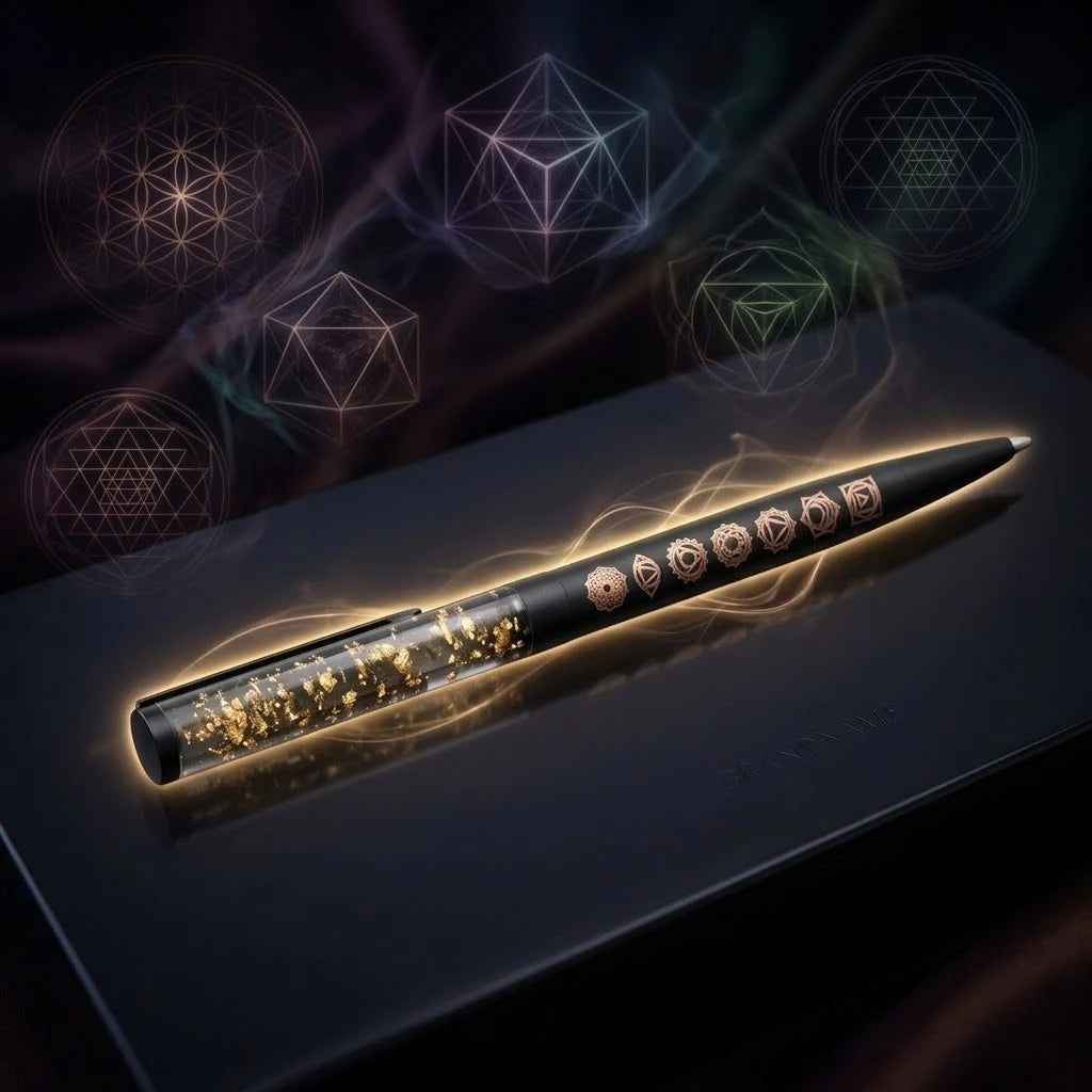 Rupastha Stealth Black Pyrite Crystal Pen