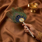 Shree Bal Krishna Morpankh Silver Handle